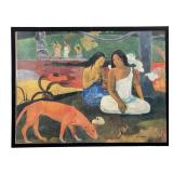 Paul Gauguin 'Arearea' framed print on CANAVS