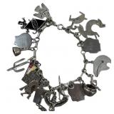 Sterling Silver Southwestern Charm Bracelet