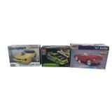 (3) vtg car models kits