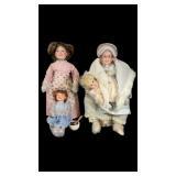 (4) Vintage Judy Belle Porcelain Dolls, 1992 ï¿½Is