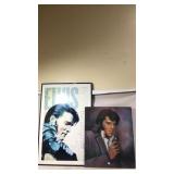 Two Elvis Presley Artworks, Framed and Unframed