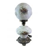 GWTW Milk Glass Double Globe Parlor Lamp