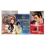 Vintage Elvis Presley Metal Signs, Viva Las