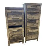 3pc Modern Dresser with Night Stands
