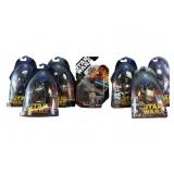 (7) collectible Star Wars figures