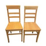 2 Wooden Dining Chairs