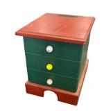 Golf Club End Table with Cabinet
