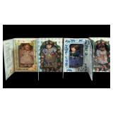 (4) Vintage Marie Osmond Greeting Card Porcelain