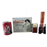 Coca-Cola Collectibles Assortment Featuring Sign