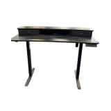 Electric Standing Desk with Double Drawers 4 pre