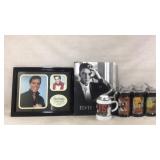 Elvis Presley Collectibles: Framed Photo, Book,