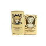 (2) Vintage Westrim Crafts Porcelain Doll Sets.
