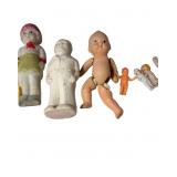 Composition and Bisque Figurine Dolls