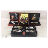 Elvis Presley Collector Knives With Display Cases