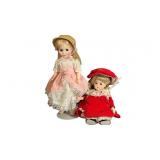 (2) Vintage Porcelain Dolls 1984 Vogue 'Ginny',