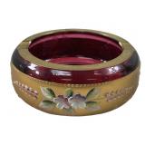19TH CENTURY BOHEMIAN CZECH GLASS ASHTRAY