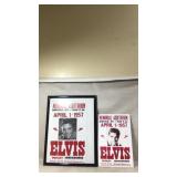 Elvis Presley 1957 Concert Poster Replica & Framed