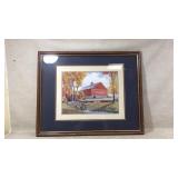 Robert Duncan Coca-Cola Barn Artwork in Frame