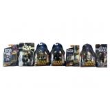 (7) collectible star wars figures