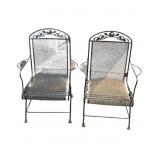 2 Meadowcraft Dogwood Wrought Iron Coil Spring
