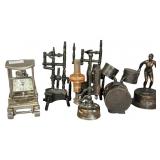 Vintage Die-cast Metal Pencil Sharpeners, Novelty