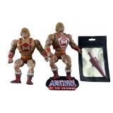 (2) 1984 Mattel 'Thunder Punch He-Man'