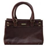 VINTAGE RALPH LAUREN BROWN LEATHER SACHEL PURSE