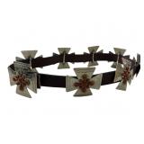 NATIVE AMERICAN NICKLE SILVER BELT