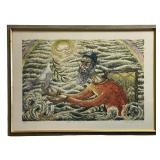 ZVI LIVNI "AFTER THE FLOOD" SIGNED LITHOGRAPH