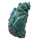 CLAUDIA PEINA TURQUOISE CORN MAIDEN ZUNI FETISH