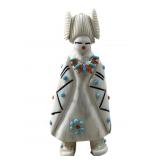 CLAUDIA PEINA ZUNI CARVED ANTLER CORN MAIDEN