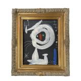 JOHN MIRO "FEMME DANS LA NUIT" SIGNED LITHOGRAPH