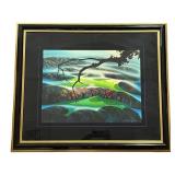 EYVIND EARLE "FOG ENSHROUDED" SIGNED SERIGRAPH