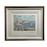 SALVADOR DALI "LLANER BEACH IN CADAQUES" LITHO