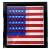 YAACOV AGAM "FREEDOM FLAG" SIGNED AGAMOGRAPH