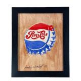 AFTER ANDY WARHOL "PEPSI COLA" MIXED MEDIA