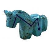 RICHARD LEONARD TURQUOISE HORSE ZUNI FETISH