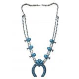 VINTAGE NAVAJO SQUASH BLOSSOM NECKLACE