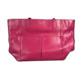 Lauren Ralph Lauren Pink Leather Tote Shoulder Bag