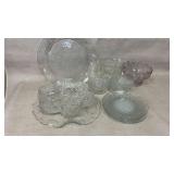 Clear Glass Serving and Tableware Pieces