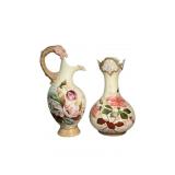 (2) Antique 1913 Robert Hanke Porcelain Vases