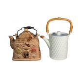 (2) Vintage Japanese Ceramic Teapots