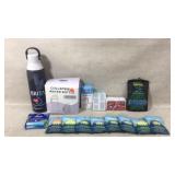 Water bottles, mosquito bracelets and more