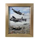 R. LAPOINTO "AVRO LANCASTER" OIL ON BOARD