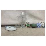 Decorative Assortment: Glassware, Ceramic,