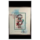 Teissedre Signed "Morning Singer Kachina" Artwork