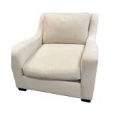 Deep Seated Cream Colored Armchair