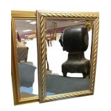 2 Vintage Wall Mirrors
