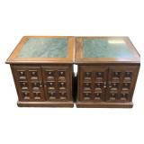 2 Mediterranean/Spanish Style Side Tables Wood