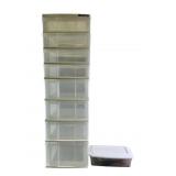 Iris Mini Chest with 7 Clear Plastic Drawers